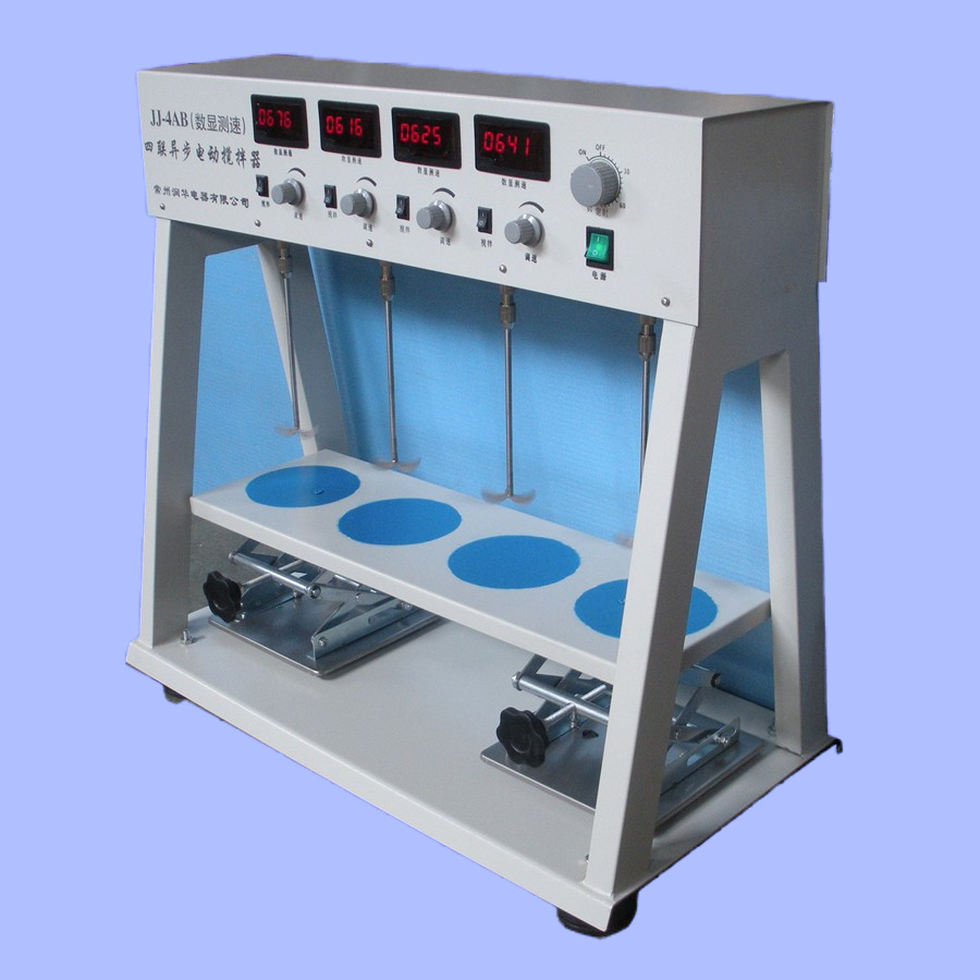 四联电动搅拌器厂家直销 JJ-4AB异步搅拌 单独测速 调速 定时 采购热线：0519-82305398