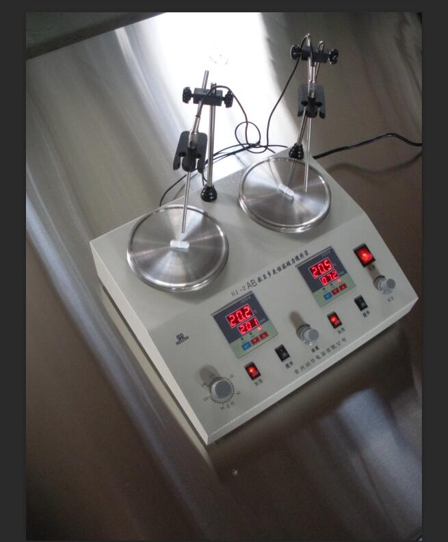 双联恒温磁力搅拌器 HJ-2AB 二联搅拌 智能控温 单独搅拌 独立测速 恒温